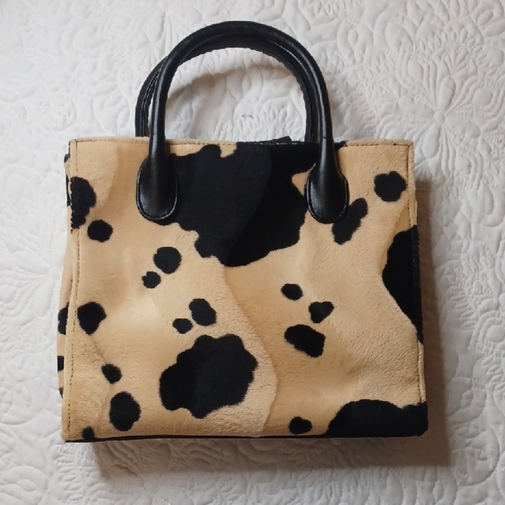 Elegant Black and Tan Tote Bag
